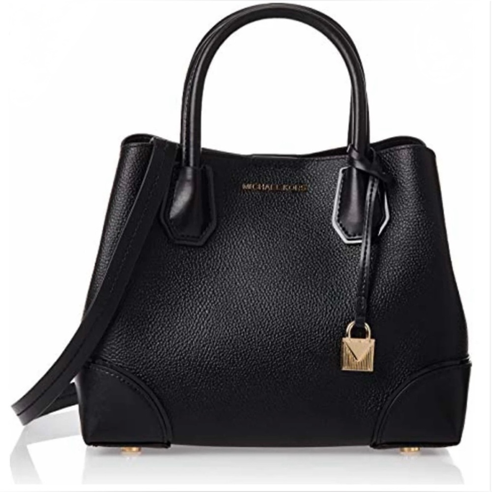 Michael Kors Mercer Gallery Pebbled Leather Satchel